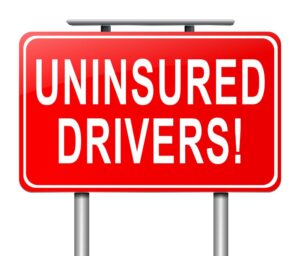 Traffic sign Uninsured Drivers