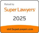 Rated By Super Lawyers 2025 badge